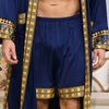 Marineblauw en goud - M