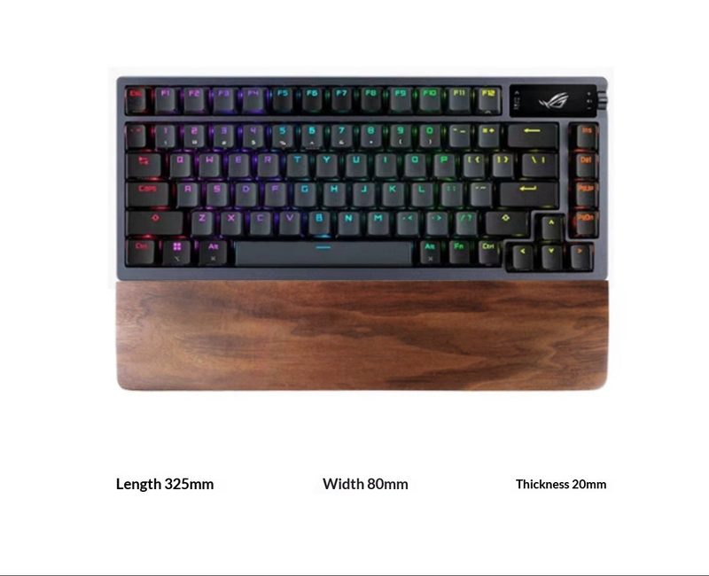Reposamuñecas de madera para teclado y ratón — color