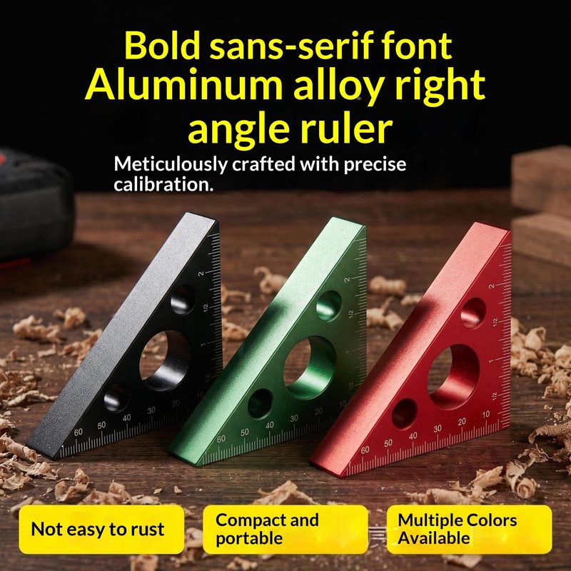 Blokhaak met aanslag — aftekenen en hoeken controleren