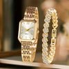 Gold, white dial