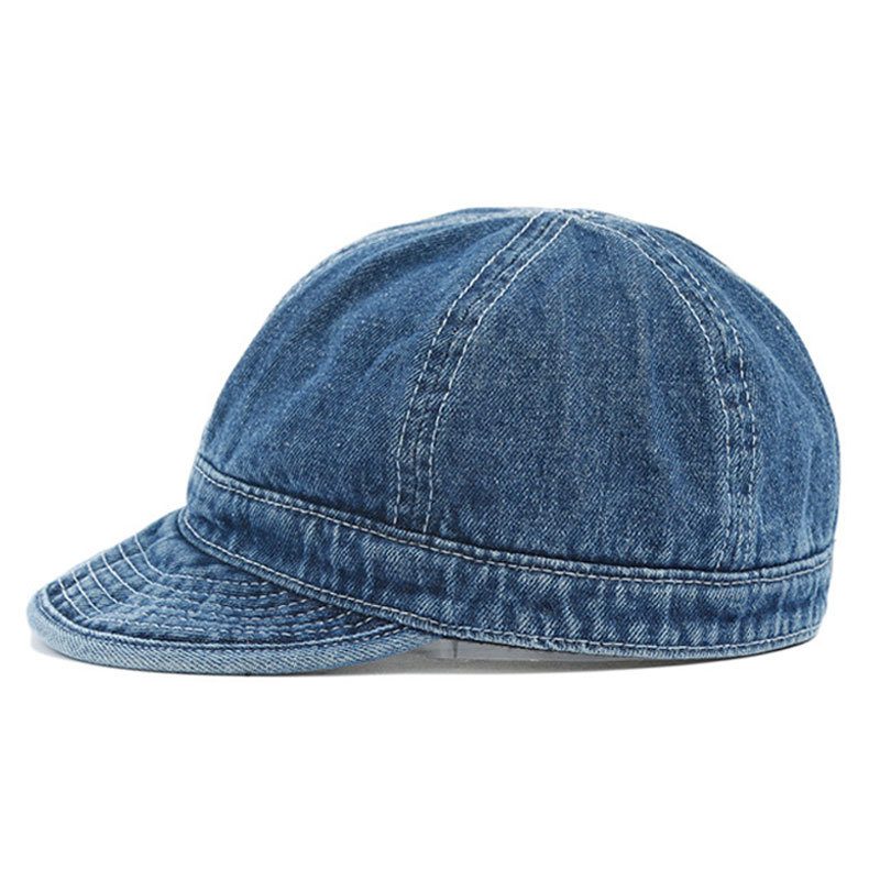 Casquette homme en jean à visière courte — esprit atelier