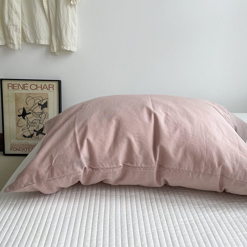 Federe in cotone lavato — vendute in coppia, 48 × 74 cm — colori