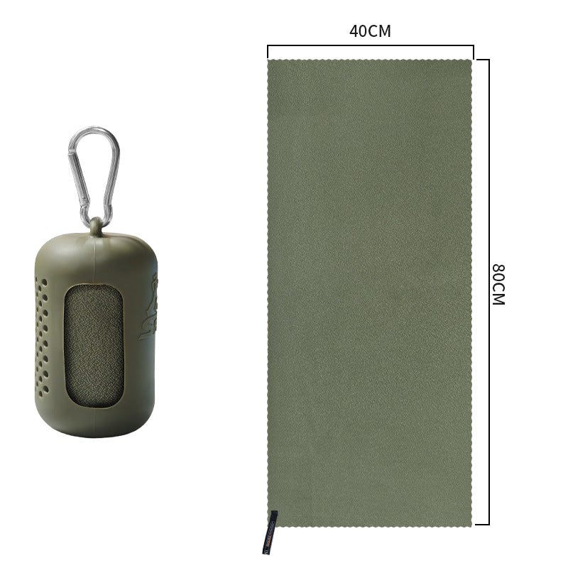 Asciugamano in microfibra ad asciugatura rapida — 40 × 40 o 40 × 80 cm