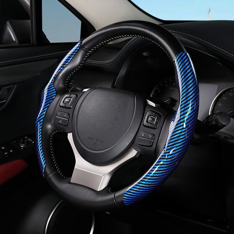 Glossy carbon steering wheel cover — for 36 cm steering wheels