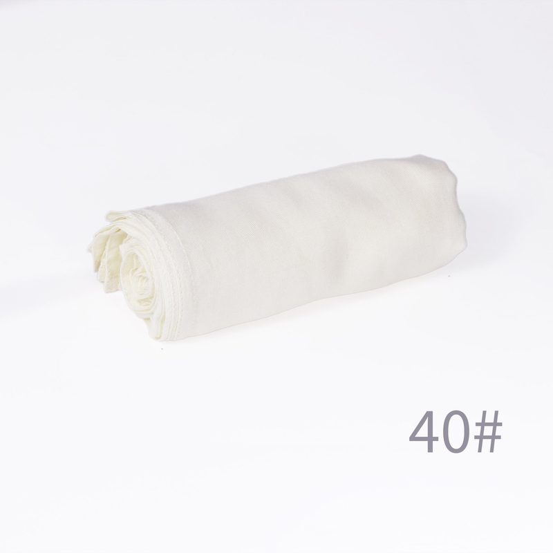 Écharpe unie en mélange coton-lin — respirante, 28 coloris — coloris