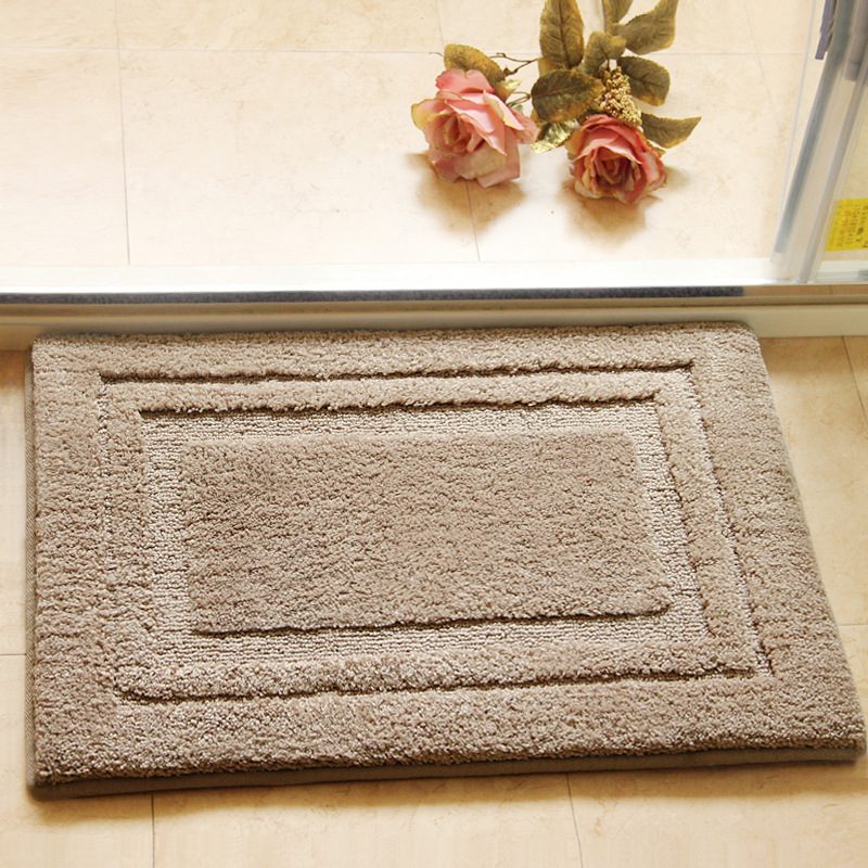 Tapis d’entrée à poils épais, cadre en relief — 40 × 60 cm