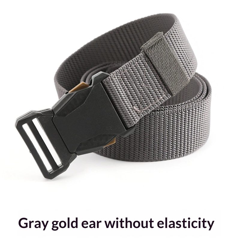 Ceinture homme en toile — boucle à cliquet, longueur ajustable