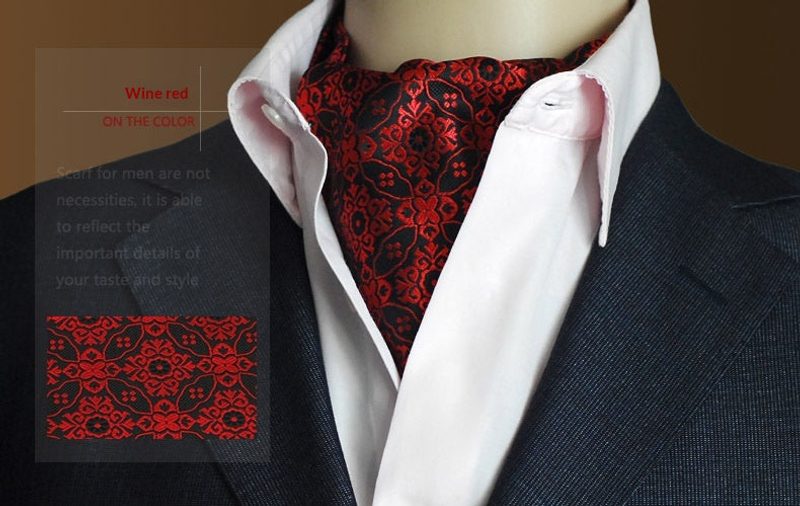 Écharpe homme jacquard à pois — tissage habillé — coloris