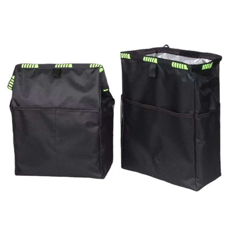 Sac poubelle de voiture à suspendre au dossier, doublure étanche — 26 × 14 × 35 cm