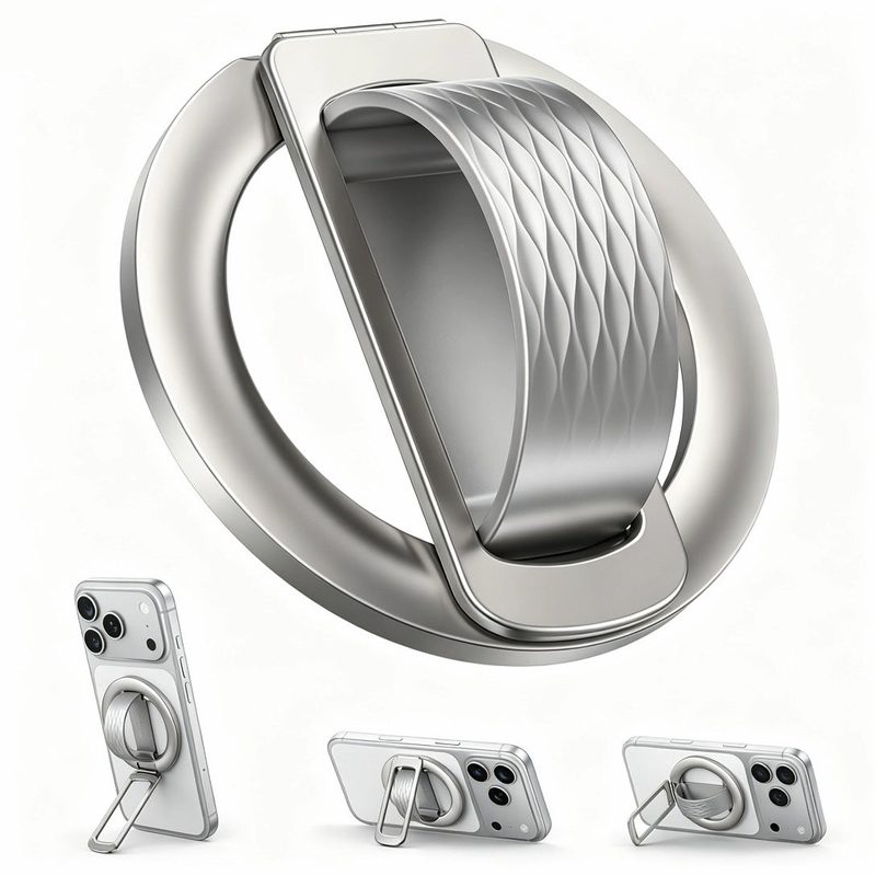 Anello magnetico ultrasottile per telefono — impugnatura e supporto
