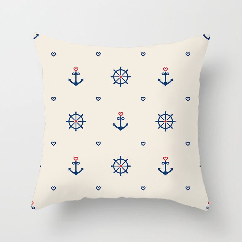 Nautical cushion cover, Mediterranean style — colour
