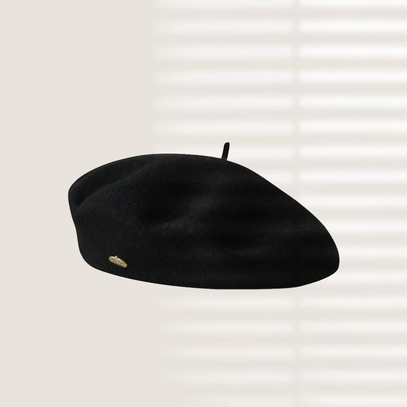 Béret femme aspect feutre, tour de tête réglable