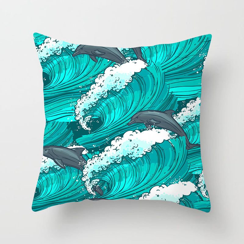 Nautical cushion cover, Mediterranean style — colour