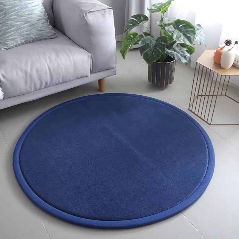 Tapis rond épais au toucher velours — Ø 80 cm