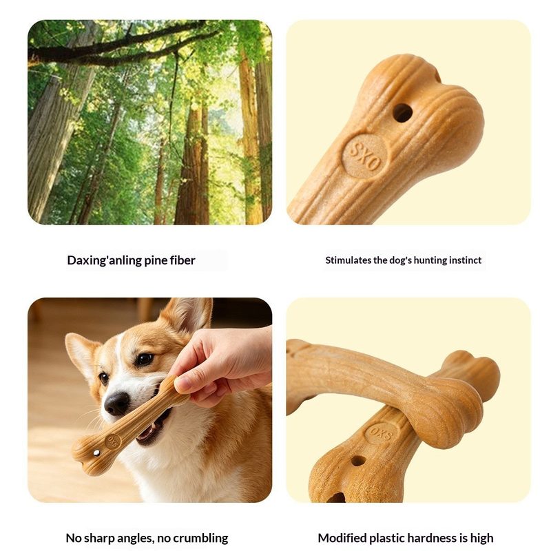 Bâton à mâcher creux pour chien — à garnir de friandises