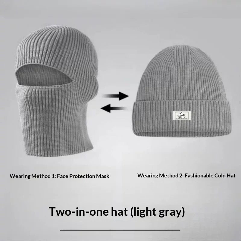 Bonnet homme en maille — noir, gris ou bleu marine