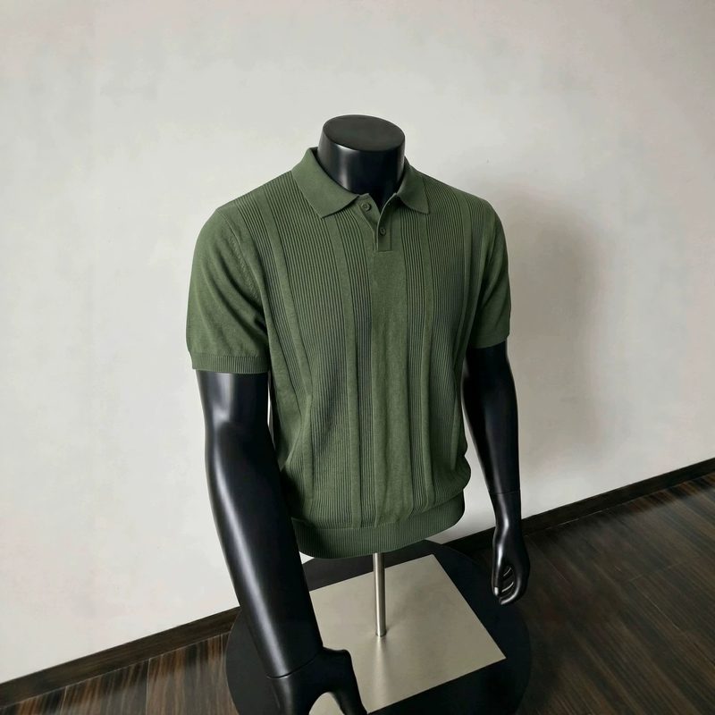 Polo uomo in maglia fine — linea italiana