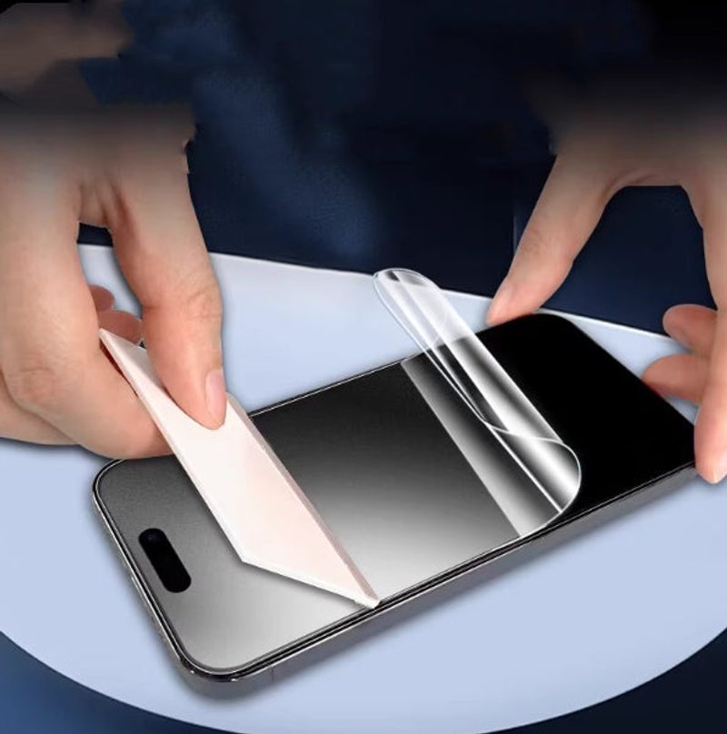 High-definition tempered glass — clear, with no tint