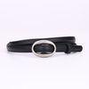 Black, silver buckle