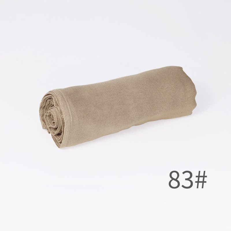 Écharpe unie en mélange coton-lin — respirante, 28 coloris — coloris