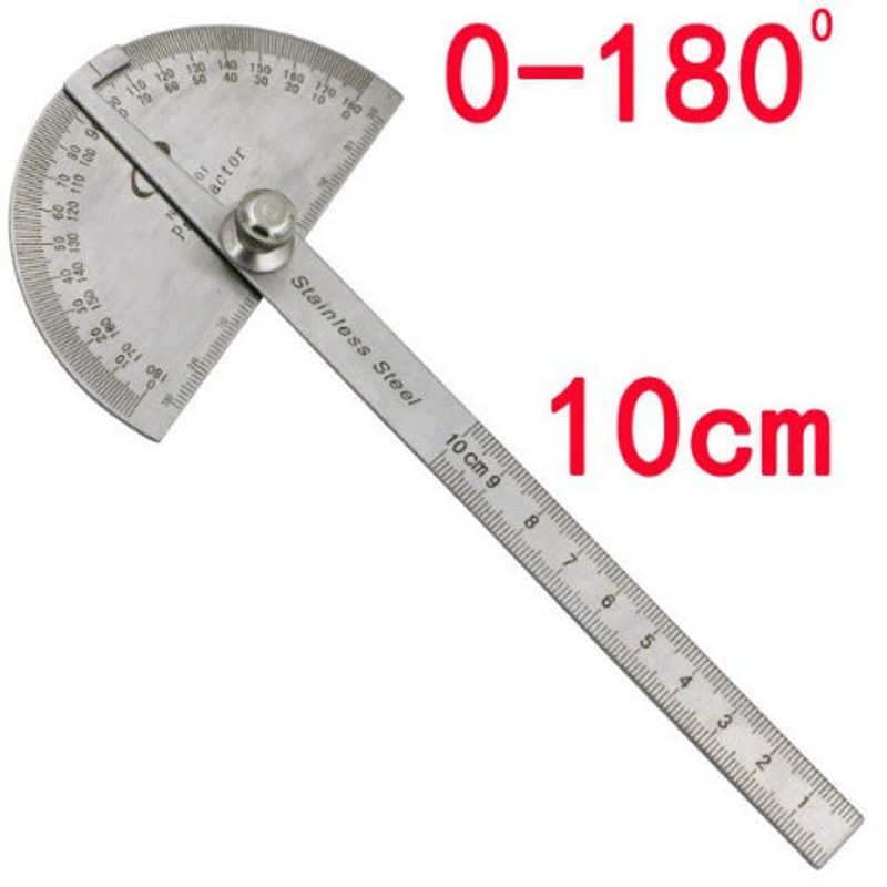 Stainless steel semicircle protractor