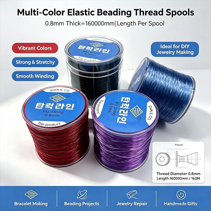 Fio elástico para missangas — resistente, ideal para pulseiras