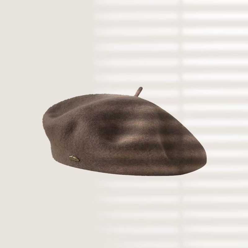Béret femme aspect feutre, tour de tête réglable