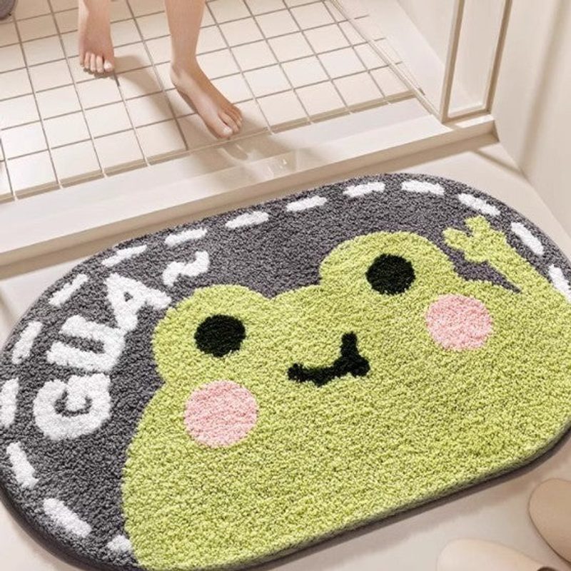 Beflockte Badematte mit Tiermotiv — Farben