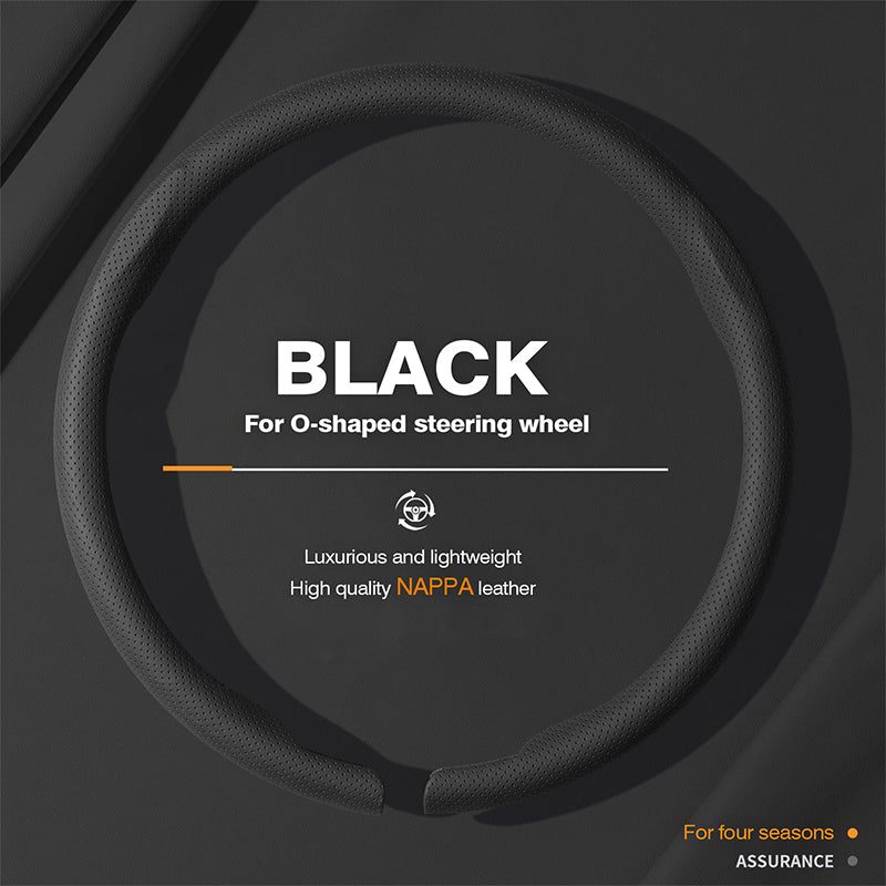 Capa de volante com grão de cordeiro — volante redondo ou em forma de D, 38 cm — cor