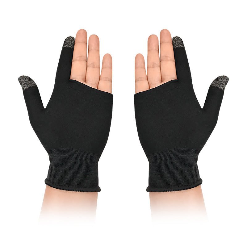 Touchscreen-handschoenen met twee vrije vingers — voor scherm en controller
