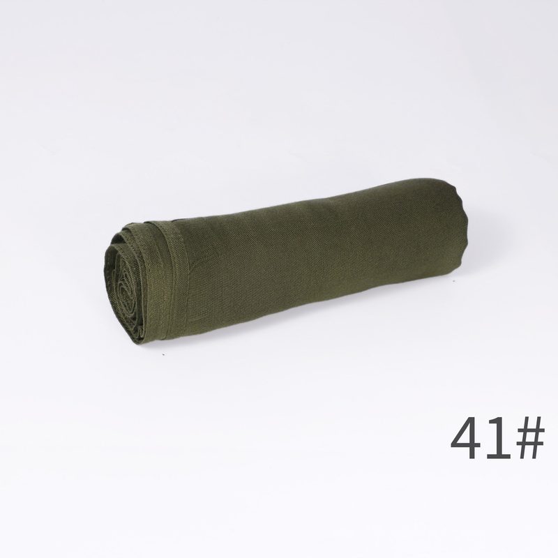 Écharpe unie en mélange coton-lin — respirante, 28 coloris — coloris