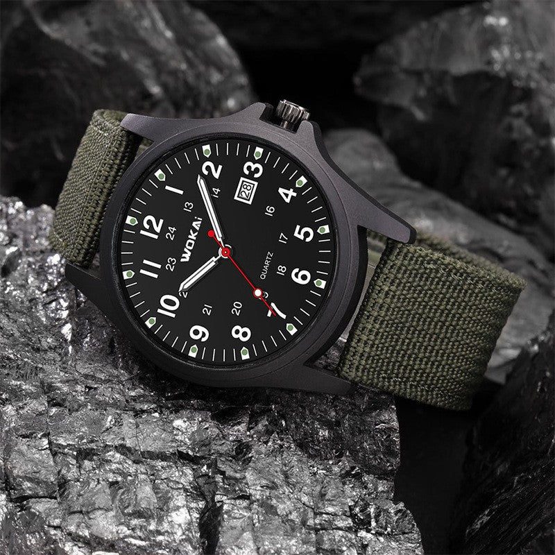 Reloj militar de hombre con correa de nailon