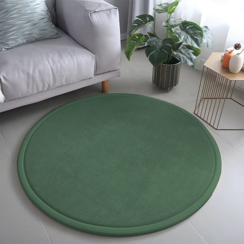 Tapis rond épais au toucher velours — Ø 80 cm