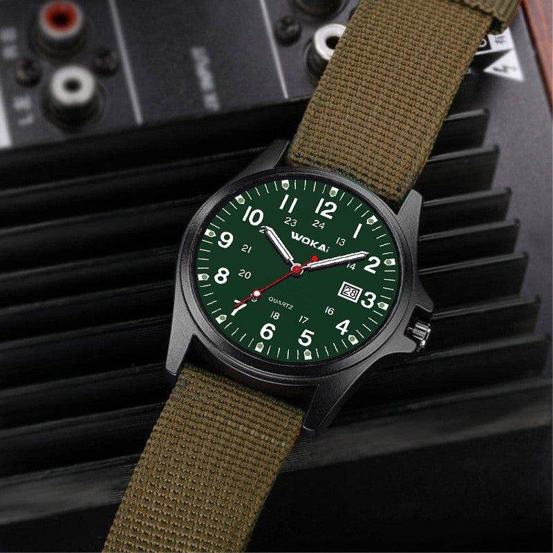 Reloj militar de hombre con correa de nailon