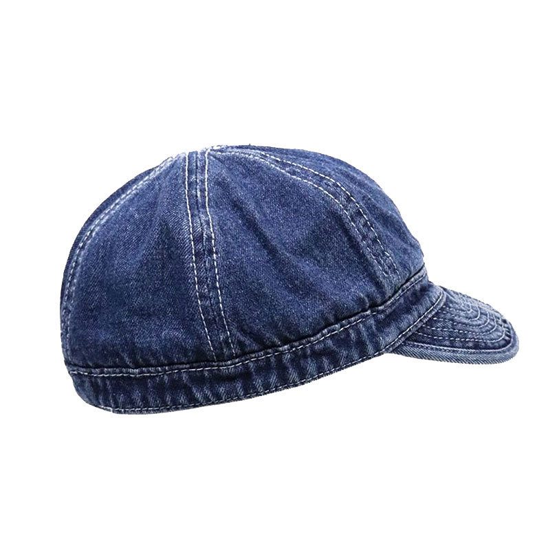 Casquette homme en jean à visière courte — esprit atelier