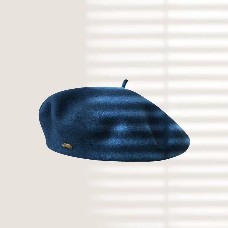 Béret femme aspect feutre, tour de tête réglable