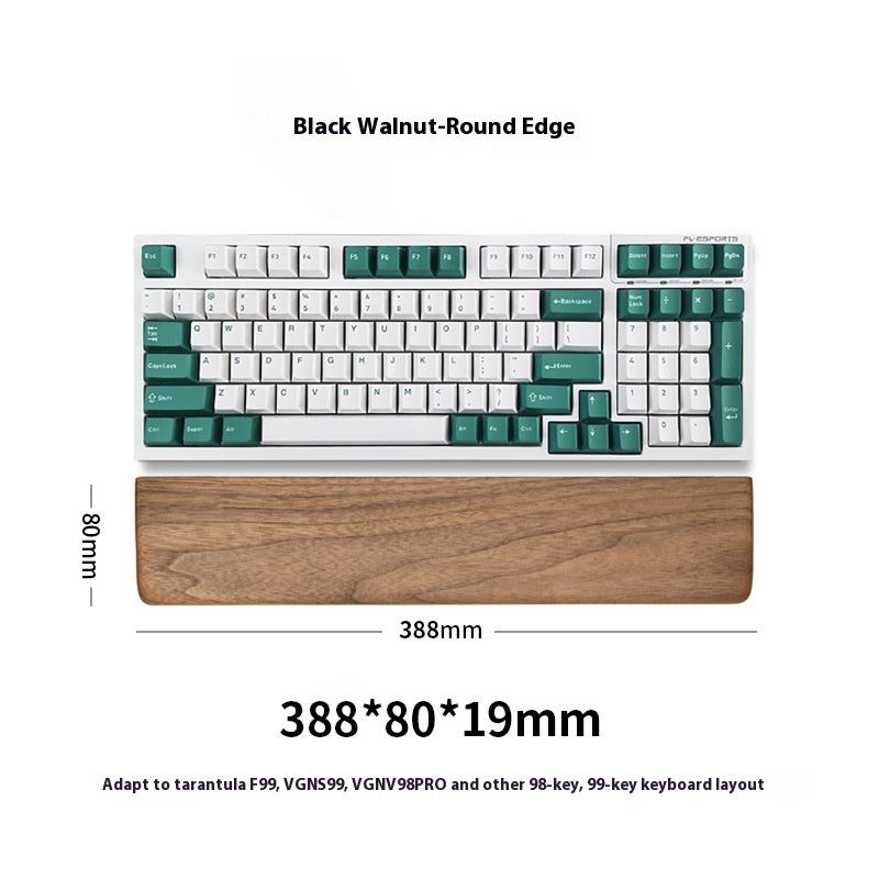 Reposamuñecas de madera para teclado y ratón — color