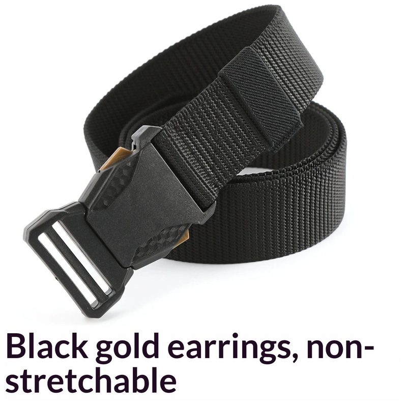 Ceinture homme en toile — boucle à cliquet, longueur ajustab — coloris