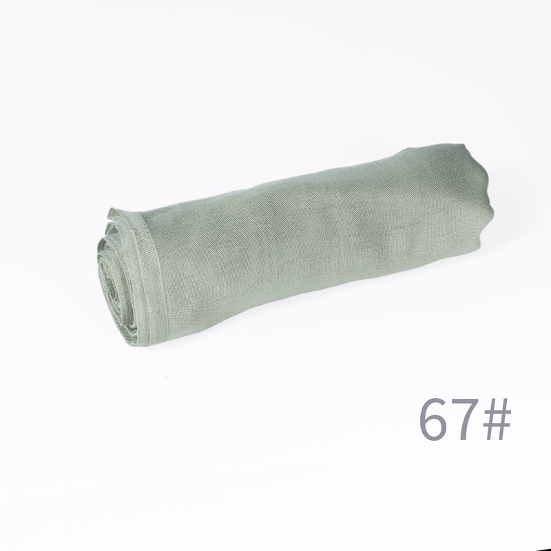 Écharpe unie en mélange coton-lin — respirante, 28 coloris — coloris