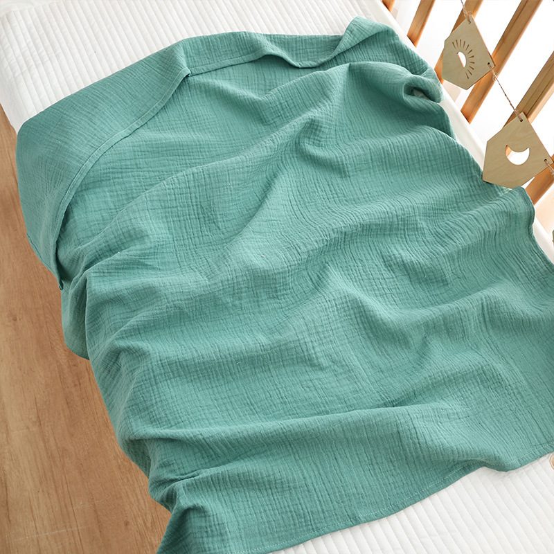 Couverture bébé en double gaze de coton — 97 × 102 cm