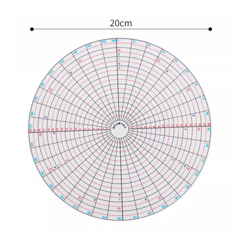 Disco divisor para olaria em acrílico transparente — 20 cm