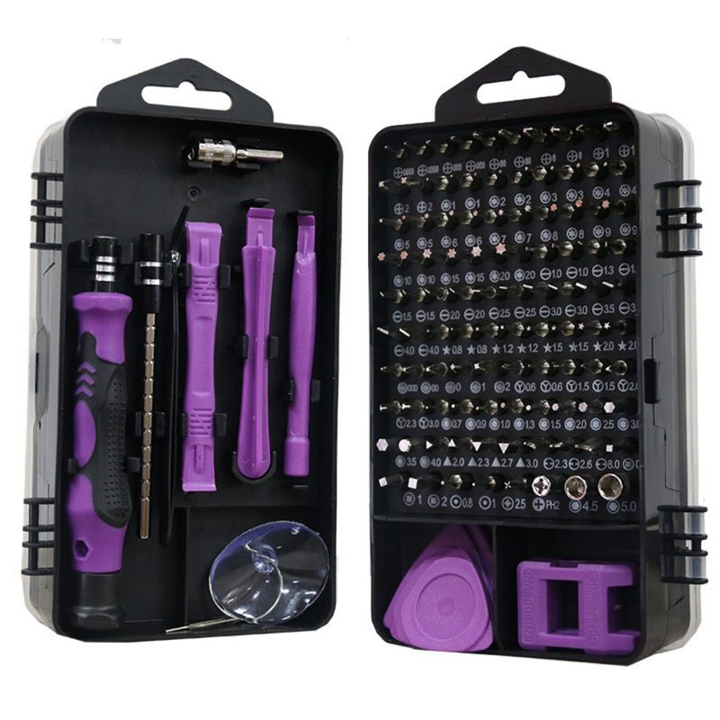 Set di cacciaviti di precisione 115 in 1 — inserti magnetici — colori