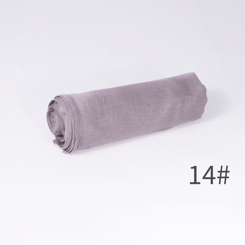 Écharpe unie en mélange coton-lin — respirante, 28 coloris — coloris