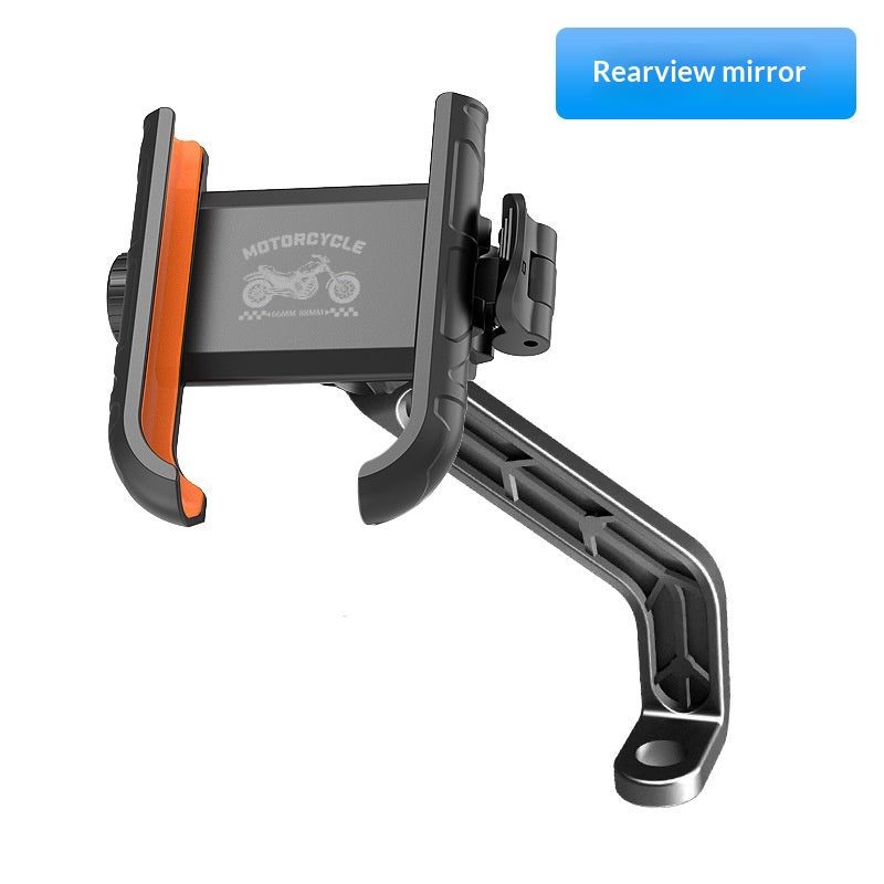 Bike and motorbike phone mount — handlebar or mirror — colour