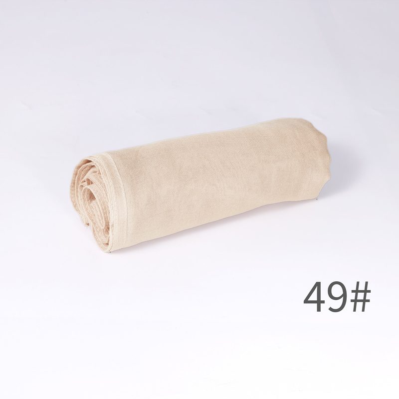 Écharpe unie en mélange coton-lin — respirante, 28 coloris — coloris