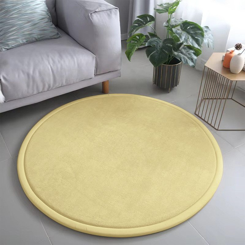 Tapis rond épais au toucher velours — Ø 80 cm