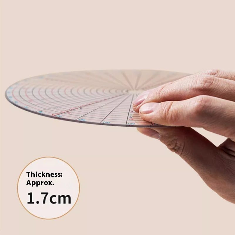 Disco divisor para olaria em acrílico transparente — 20 cm