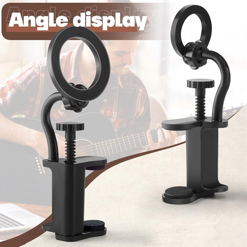 Pince porte-téléphone pour manche de guitare