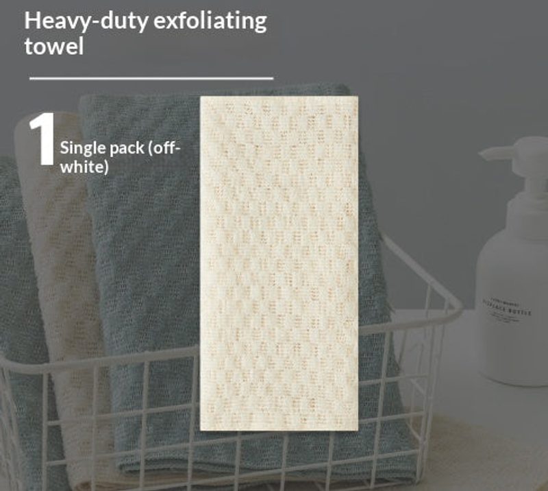 Long exfoliating back strap — two colours