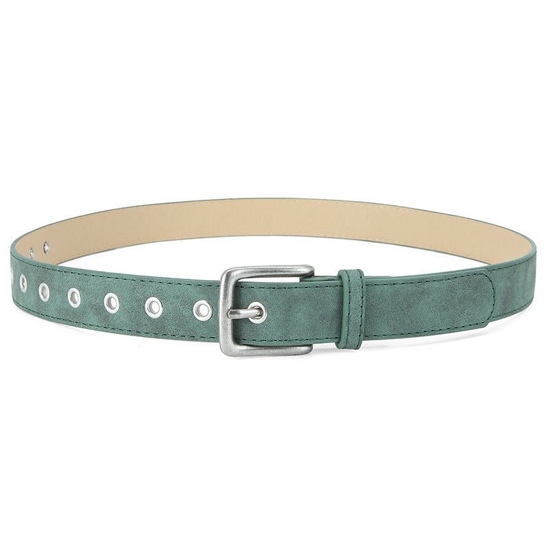 Women’s matt belt with pin buckle — hard-wearing surface
